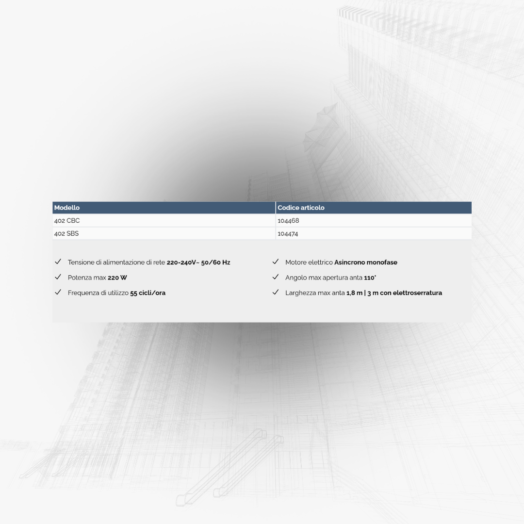 FAAC 402 Attuatore Oleodinamico 230V